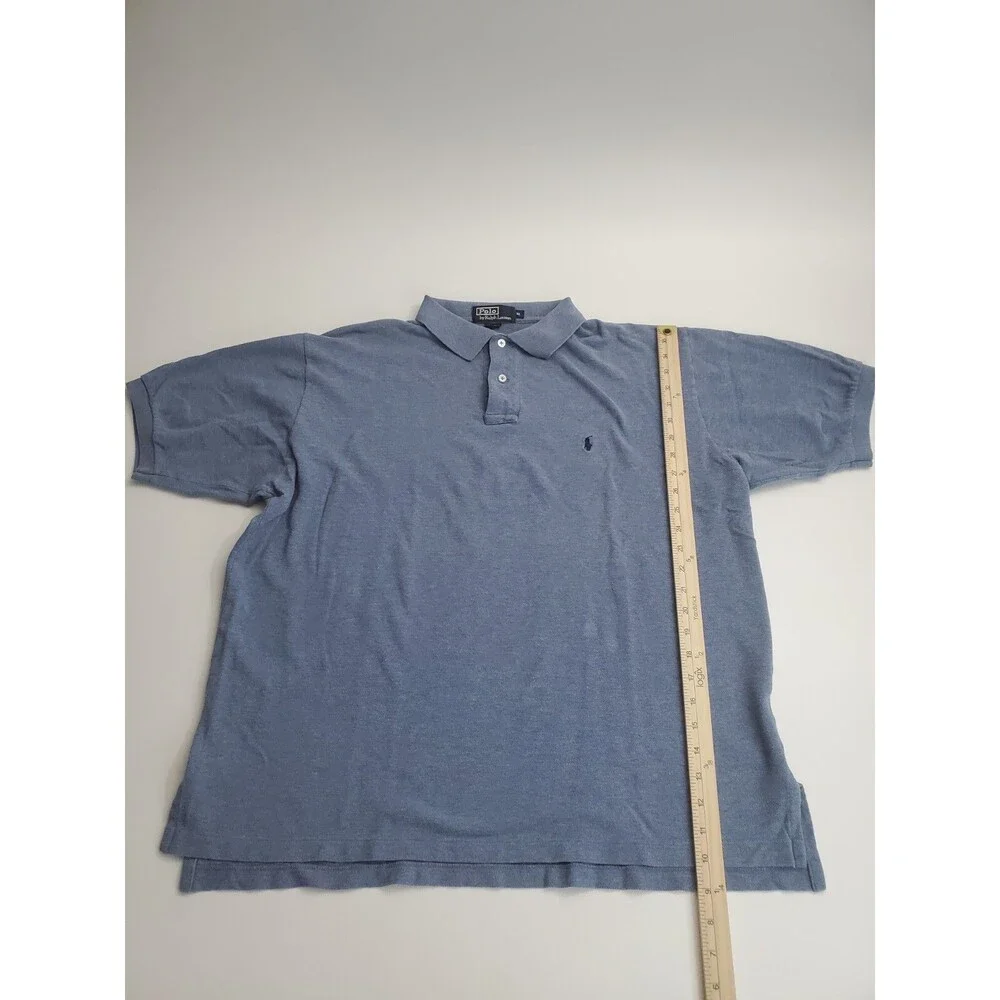 Polo By Ralph Lauren Men's Short Sleeve Polo Shirt, Blue,‎ XL